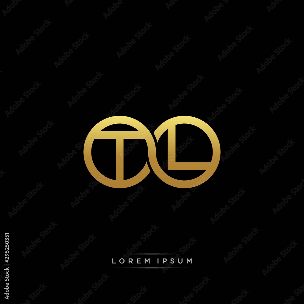 TL initial letter linked circle capital monogram logo modern template ...