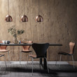 Dining Room Set in Contemporary Copper Design (focused) - 3d visualization