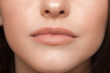 lips of a girl close-up