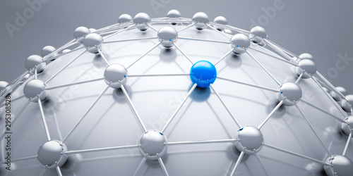 Cuadros en Lienzo Globales Netzwerk - 3D illustration