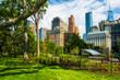 Battery Park and Manhattan buildings in New York City