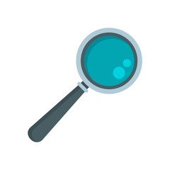 Poster - magnify glass icon. flat illustration of magnify glass vector icon for web design