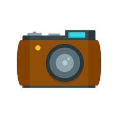 Poster - retro camera icon. flat illustration of retro camera vector icon for web design