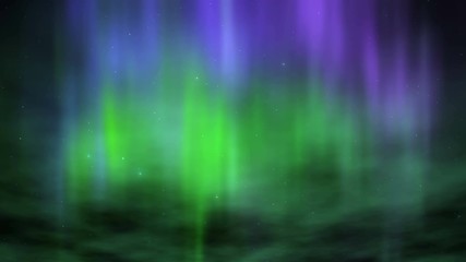 4k rendered aurora forming in northern islands background for sale