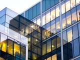 Fototapeta Londyn - London office building skyscraper, working & meeting