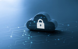 Fototapeta Big Ben - Cloud technology icon for online shopping global business concept