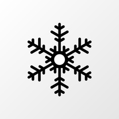 Wall Mural - Vector snowflake, christmas, snow icon