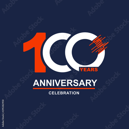 Fotografía 100 Year Anniversary Vector Template Design Illustration
