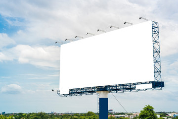 Blank billboard for new advertisement