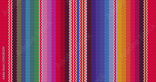 Blanket stripes seamless vector pattern Tableau sur Toile