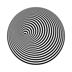 Leinwandbilder - concentric lines art. abstract shapes background