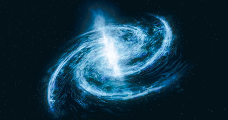 Wall Mural - gas cloud deep space. background. fly through stars in the gas cloud. cosmic nebula in the form of t