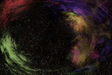 Wall Mural - nebula in galaxy abstract background.