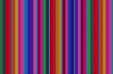 Wall Mural - detail seamless background with mexican color. texture pattern for continuous replicate. mexican rug pattern. serape stripes vector