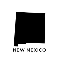 Wall Mural - New Mexico map vector design template