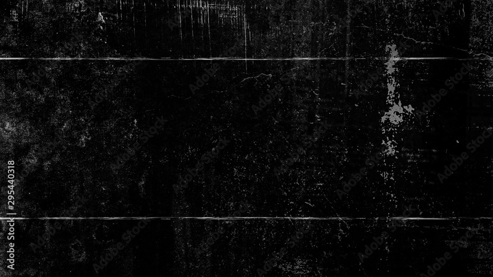 Black vintage grunge scratched background, distressed old texture. Design element. - obrazy, fototapety, plakaty 
