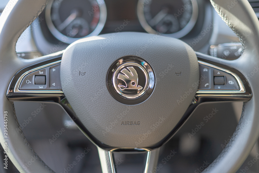 Skoda steering wheel badge discount