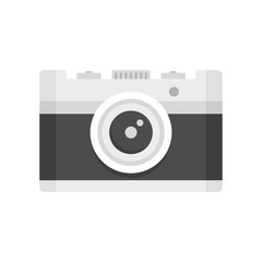 Poster - vintage camera icon. flat illustration of vintage camera vector icon for web design