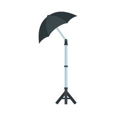 Poster - shadow camera umbrella icon. flat illustration of shadow camera umbrella vector icon for web design