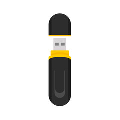 Poster - usb flash icon. flat illustration of usb flash vector icon for web design
