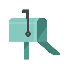 Aufkleber - house mailbox icon. flat illustration of house mailbox vector icon for web design