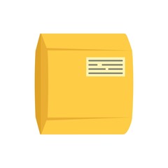 Sticker - Delivery package icon. Flat illustration of delivery package vector icon for web design