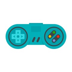 Poster - gamepad icon. flat illustration of gamepad vector icon for web design