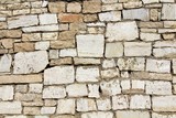Fototapeta Desenie - Detail of a wall made of rubble stone