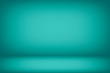 Wall Mural - turquoise luxury gradient background, suitable for presentation and backdrop.