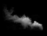 Fototapeta Perspektywa 3d - smoke on black background