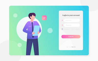 modern login page design