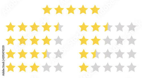 Fotografía Stars rating set