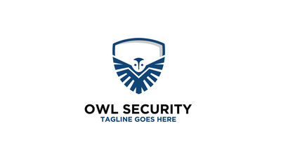 Wall Mural - owl security logo design inspirations