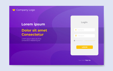 modern login page design