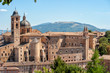 Urbino, city and world heritage site in the Marche region, Palazzo Ducale, Italy.