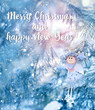 merry christmas and happy new year holiday concept. Christmas angel on snowy spruce branches. still life with cute fairy toy. greeting card design. winter angel, miracles and festive time. soft focus
