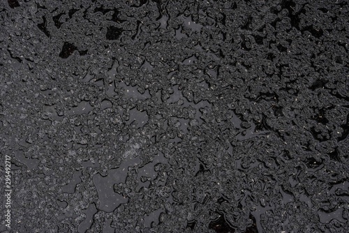 black wet asphalt background Tableau sur Toile