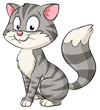© Christine Wulf - Niedliche sitzende Katze - Vektor-Illustration