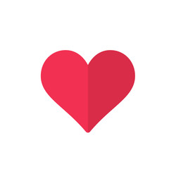Wall Mural - Red Heart Vector Icons Illustration Logo Template