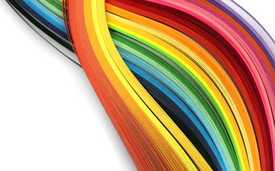 Abstract color rainbow strip paper background.