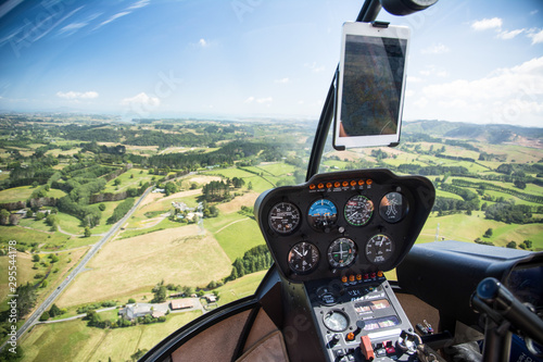 Cuadros en Lienzo View from a helicopter cockpit