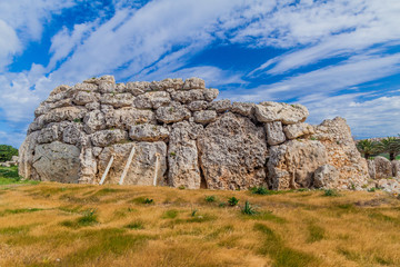 Wall Mural - Megalithic temple complex Ggantija near Xaghra village on Gozo island, Malta