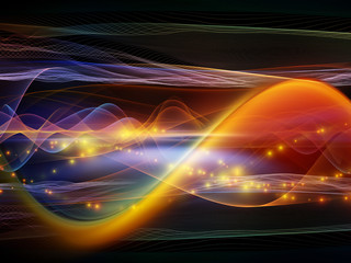 Wall Mural - Reality of Light Wave