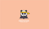 Fototapeta Pokój dzieciecy - Panda logo design