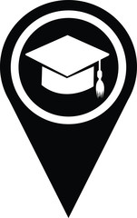 illustration vector icon of college degree pointer