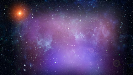 Wall Mural - blue dark night sky with many stars. milky way on the space background . milky way galaxy with stars
