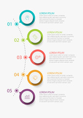 Wall Mural - business data visualization. timeline infographic icons designed for abstract background template mi