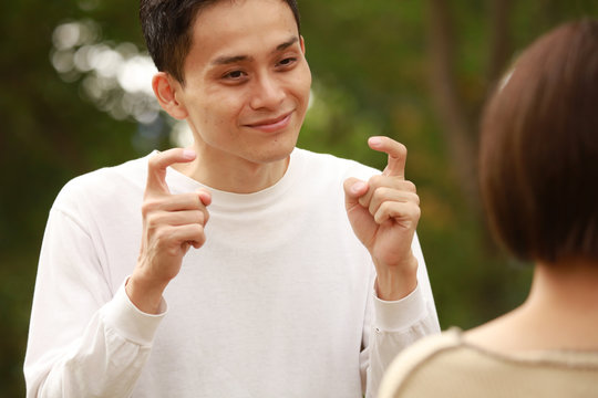 手話「あいさつ」