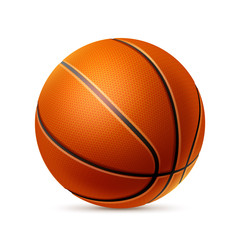 Wall Mural - Vector realistic basketball ball for betting promo