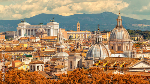 Dekoracja na wymiar  panorame-rzymu-wlochy-rzym-architektura-i-punkt-orientacyjny-grod-panorama-starozytnosci